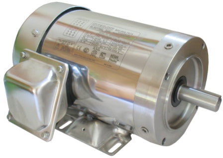 Stainless 3 PHASE Milk Pump Motor 1.5 HP 5/8" Keyed Shaft - SOLD IN SETS OF 2