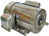 Stainless SINGLE PHASE Milk Pump Motor 1.5 HP 5/8" Keyed Shaft - SOLD IN SETS OF 2